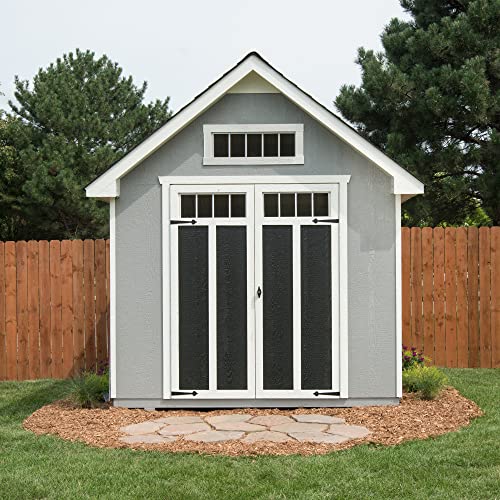 Handy Home Products Tribeca 10x12 Do-It Yourself Wooden Storage Shed with Floor - WoodArtSupply