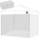MordenApe 10x10 Pop Up Canopy Tent Sidewalls - Straight Leg Compatible, 300D Waterproof Polyester with 99% UV Protection, 3 Piece White Wall Set MordenApe