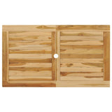 vidaXL 5-Piece Solid Teak Wood Patio Dining Set - Weather Garden Furniture - Includes Rectangular Folding Table & 4 Folding Chairs - Perfect for Outdoor Camping & Picnic vidaXL