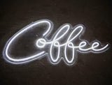 Coffee Neon Sign, Large Cafe LED Lights for Coffee Bar Beer Club Wall Decor, USB Powered Cool Neon Lights Sign for Bedroom Windows Glass Hotel Pub Cafe Shop Logo Wedding Birthday Party Decorations YLSZZO