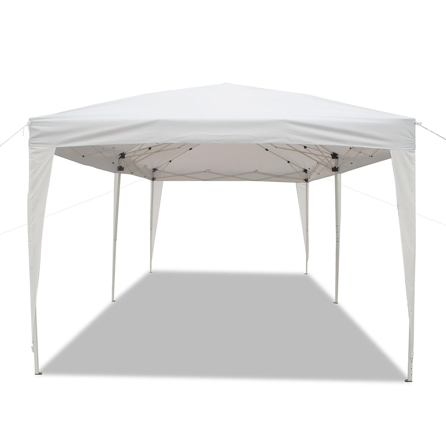 GOUTIME 10x20 Pop Up Canopy Tent with Sidewalls for Outdoor Christmas Party Events,White Easy Up Commercial Heavy Duty Large Gazebo Tents for Parties,Patio,Backyard - WoodArtSupply