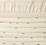(10 x 6 x 3.5 inch) Oval Bread Banneton Proofing Basket & Liner SUGUS HOUSE Brotform Dough Rising Rattan Handmade rattan bowl - Perfect For Artisan SUGUS HOUSE