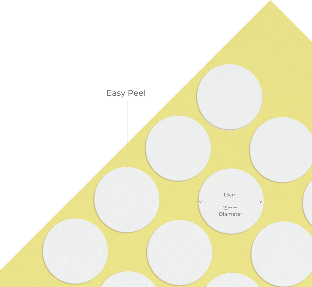 VVIVID Double Sided Sticker Dots for Candle Making - 0.59-inch (15 mm) Pack of 400 VViViD