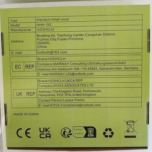 HZDHCLH Wall Clocks Battery Operated,12 inch Silent Non Ticking Modern Wall Clock for Living Room Bedroom Kitchen Office Classroom Decor (Olive Green and Gold) HZDHCLH