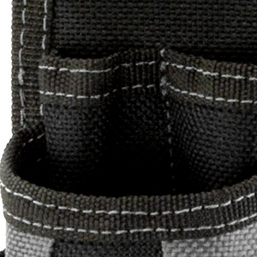 ToughBuilt - Utility Pouch 6 Pockets and Loops, Steel Belt Clip, Tape Measure Clip, Heavy-Duty Construction, Plastic-Lined Utility Knife Pocket, Tool Storage/Organizer Box - (TB-30) ToughBuilt