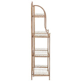 SAFAVIEH PAT5014A Collection Amaris Rusty Orange Wrought Iron 4 Tier Outdoor Bakers Rack Shelve Safavieh