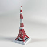 Tokyo Tower 3D Metal Model Kit, DIY Assembly Puzzle, Japanese Landmark Building Replica, Red and White