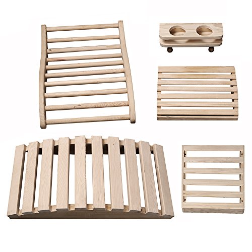 Radiant Saunas SA5024 Deluxe Sauna Accessory Kit, 23.625" x 11.75" x 4.33", Natural Blue Wave