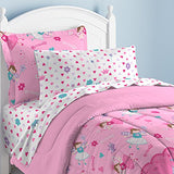 Dream Factory Magical Princess Ultra Soft Microfiber Girls Comforter Set, Pink, Twin dream FACTORY