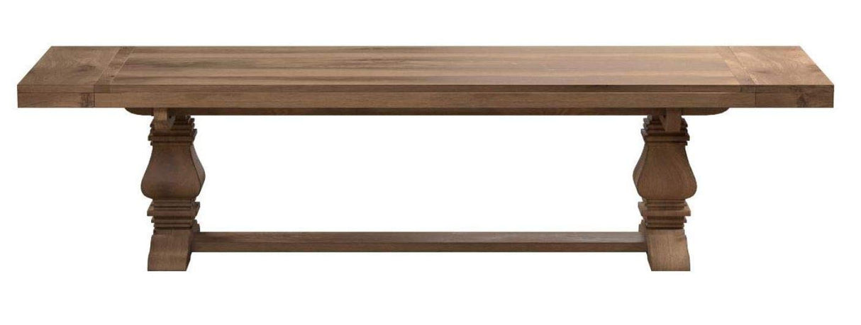 Donny Osmond Home Florence Rectangular Double Pedestal Dining Table, Rustic Smoke Donny Osmond Home