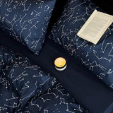 Wake In Cloud - Constellation Comforter Set, Celestial Space Star Galaxy Astrology, Soft Lightweight Bedding for Teen Kids Boys Girls, 3 Pieces, Navy Blue, King Size Wake In Cloud