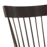 Acme Arlo Wooden Rocking Chair with Spindle Back and Recessed Armrest in Black Acme