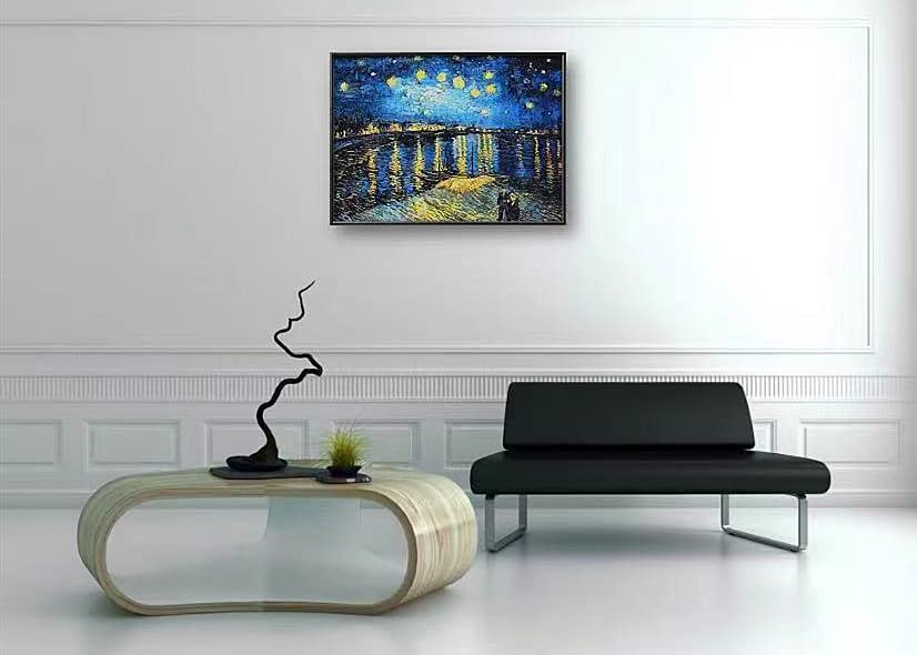 NIHO-JIUMA Diamond Painting Kits Starry Night The Rhone, DIY 5D Full Drill Diamond Art Gift for Adult/Teen, Home Decoration (30 X 40 cm / 12 X 16 inches) NIHO-JIUMA