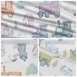 3-Piece Double-Sided Printed Duvet Cover Set Single – Soft Microfiber Bedding with Minimalist Car Cute Design with Zipper Closure,Includes 1 Duvet Cover + 2 Pillowcases Multicolor Generic