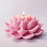 3D Lotus Candle Molds for Candle Making Supplies Flower Silicone Mold for Scented Candles Soap Making DIY Plaster Aromatherapy Candles Home Decor Floral Silicone Molds for Resin Epoxy Cement Gypsum RUIYDZ