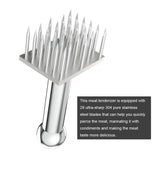 Bygytyo Kitchen Gadgets Heavy-Duty 28 Blades Stainless Steel Meat Tenderizer Needle Profession Kitchen Tools for Kitchen Cooking Tenderizing Beef,BBQ,Marinade,Steak and Poultry Begator