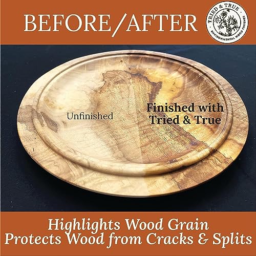 Tried & True Danish Oil – Pint – All Natural, All Purpose Finish for Wood, Food Safe, Solvent Free, VOC Free, Non Toxic Wood Finish, Polymerized Tried & True