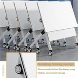 JNMDLAKO 2.5 FT Conference Room Table 6 Pack Folding Conference Table Conference Room Foldable Flip Top Table Training Tables with Wheels for Office Meeting Room Classroom JNMDLAKO