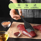 SURDOCA Silicone Pastry Basting Brush - 2Pcs 10 + 8 in Heat Resistant Brush for Baking Cooking Food, BPA Free Kitchen Brush for Sauce Butter Oil, Stainless Steel Core Design for Barbecue BBQ Grilling SURDOCA