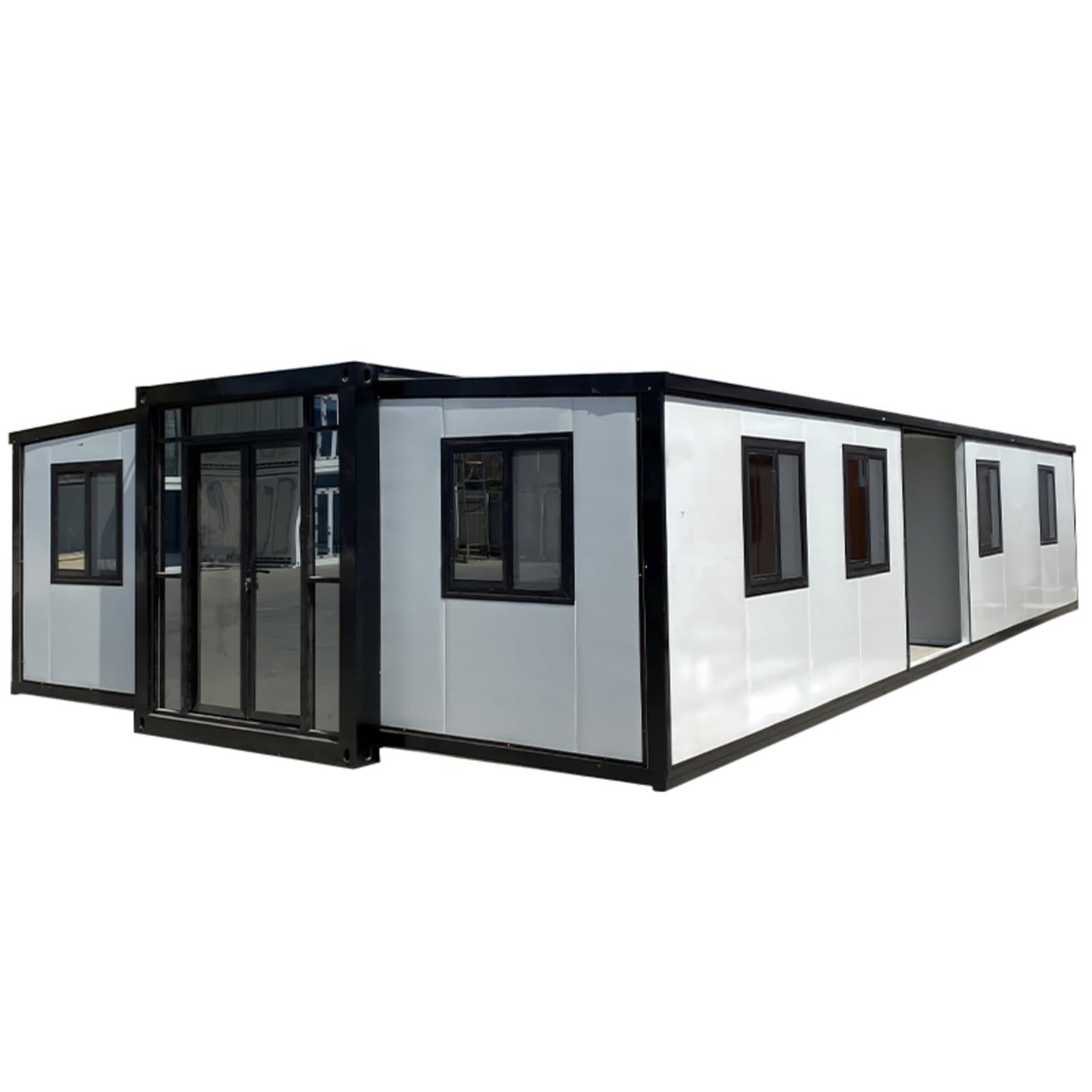 Customizable Foldable Tiny Home - Luxury Prefab Villa, Insulated Modular Shipping Container House, Portable Expandable Design for Easy Installation and High Value - WoodArtSupply