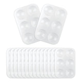 16PCS White Plastic Paint Trays - Essential for Painting Parties, DIY Crafts, and Art Painting LNAUJS
