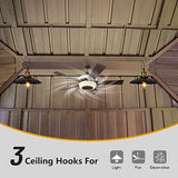 12' x 16' Hardtop Gazebo Outdoor Aluminum Gazebos Grill with Galvanized Steel Double Canopy for Patios Deck Backyard,Curtains&Netting by domi outdoor living Brown domi outdoor living