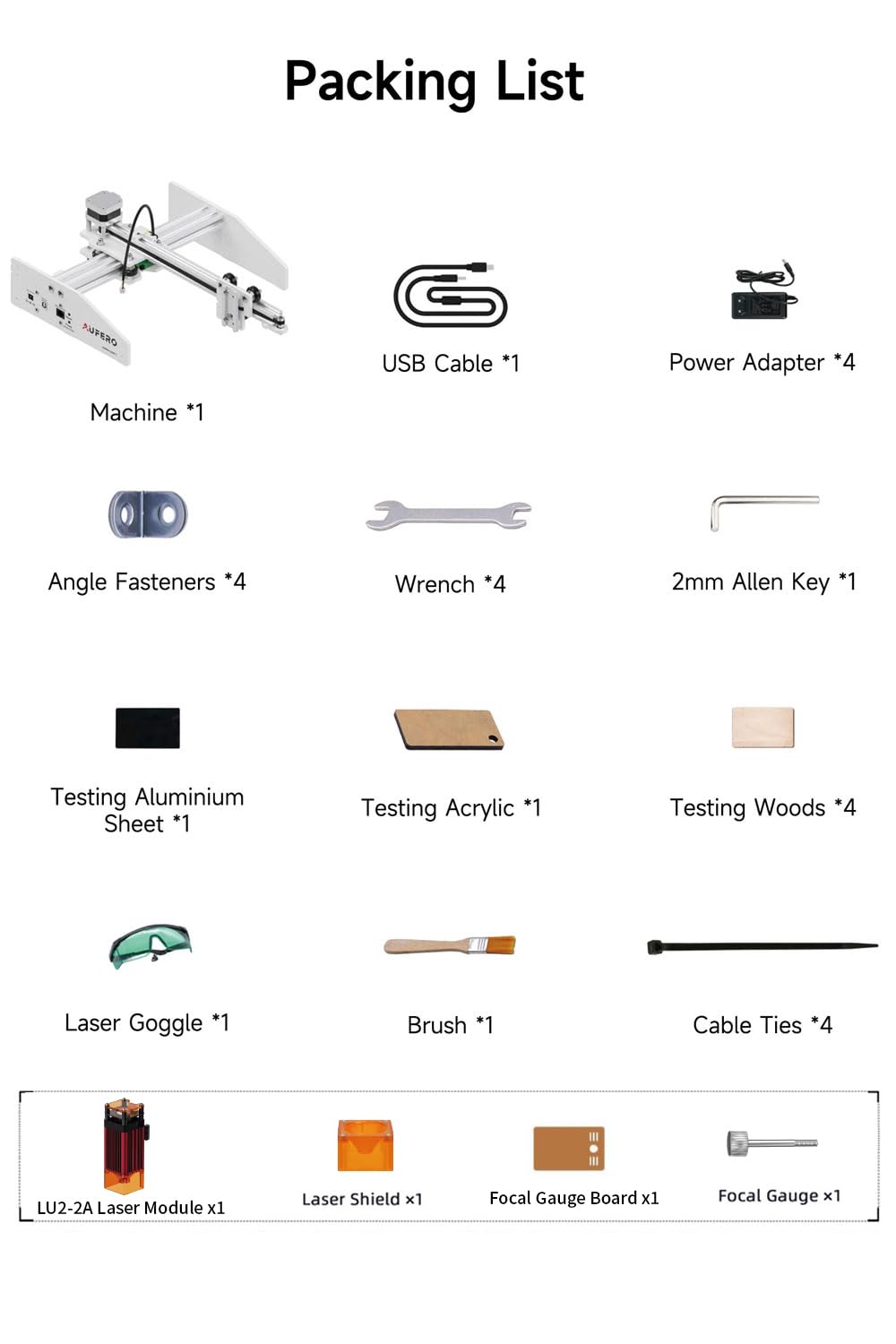 Aufero Laser 1 Laser Engraver, 1.6w Diode Laser Engraver, Laser Engraving Machine for Wood/Leather, 7.1x7.1 inch Engraving Area, Beginner-friendly Laser Engraving Machine Aufero