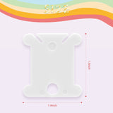 Embroidery Floss Bobbins, 128 Pcs Embroidery Floss Organizer, Plastic Embroidery Thread Cards for Cross Stitch Thread Holder Sewing Storage(White) MUZHI