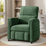 Pipishell Power Recliner Chair for Adults，Electric Recliner with Remote, Adjustable Recline/Footrest, Chenille Fabric,Thick Seat Cushion, Small Recliner for Living Room, Home Theater, Green