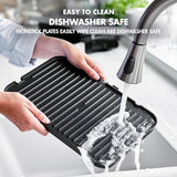 GreenPan Electric Indoor Stainless Steel 6-in-1 Contact Grill and Griddle, Healthy Ceramic Nonstick, Dishwasher Safe Reversible Plates, PFAS-Free GreenPan