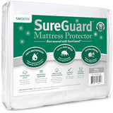 SureGuard Full Size Mattress Protector - 100% Waterproof, Hypoallergenic - Premium Fitted Cotton Cover - Smooth SureGuard Mattress Protectors