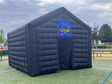 Large Black Inflatable Cube Disco Tent Square Gazebo Event Room Big Mobile Portable Night Club Party Pavilion for Backyard/Outdoor Events(20ftx16.5ft) Vinfgoes