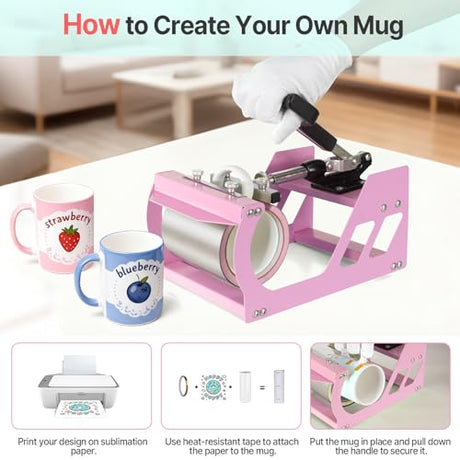 Slendor Heat Press Machine 12x15 inch, 5 in 1 360-Degree Swing Away Digital T Shirt Pressing Machine Multifunction Heat Transfer Sublimation Combo for T Shirts Mugs Hat Plate Cap Slendor