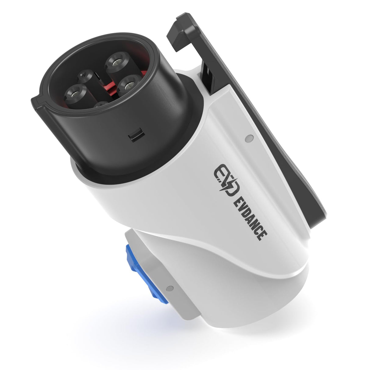 EVDANCE NACS to J1772 Charging Adapter - Max 80 Amp & 250V J1772 EV Adapter Compatible with Tesla High Powered Connectors Destination Chargers and Mobile Connectors (White) EVDANCE