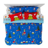 Grinch by Dr. Seuss Holiday & Christmas Bedding Super Soft Comforter and Sheet Set with Sham, 7 Piece King Size (Official Dr. Seuss Product) by Franco Franco