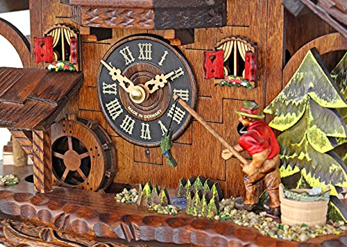 Engstler Quartz Cuckoo Clock - The Successful Fisherman Engstler