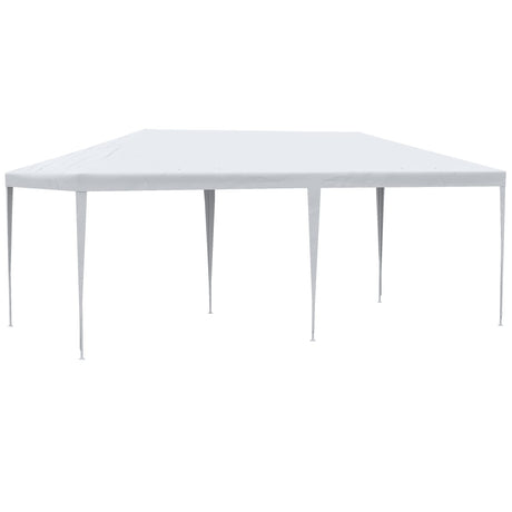 Outsunny 20' x 10' Large Party Tent, Events Shelter Canopy Gazebo with 4 Removable Side Walls, Shade Shelter for Weddings, Picnic, White Outsunny