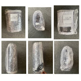 FoundGo 10' x 12' Clear Tarps Heavy Duty PVC Vinyl 20 Mil Thick Tarpaulin, Glass Tarpaulin with Metal Grommets, Protects Against Water, UV-Ray, Tear, Cold Weather Resistan FoundGo