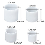 Cylinder Candle Molds for Candle Making,4 Pcs Pillar Casting Silicone Molds for Resin Casting, Soap, Flower Specimen, Insect Specimen, Clay Craft Sakolla