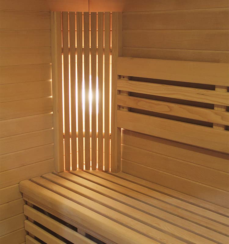 Canadian Hemlock Outdoor Triple Bench Wet or Dry Traditional Swedish Steam Sauna SPA with 9KW Heater Generic