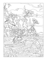 Creative Haven By the Sea Color by Number (Adult Coloring Books: Sea Life) Dover Publications