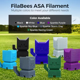 FLASHFORGE Adventurer 5M 3D Printer with Sparkle Black ASA 1.75mm 1kg FilaBees