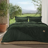 Bedsure Gentlesoft™ 2-in-1 Queen Comforter Set and Detachable Fluffy Blanket, Olive Green Bedding Set for All Season Use, SnapTech™ Design for Space Saving (Includes 2 Pillow Shams, 2 Pillowcases) Bedsure