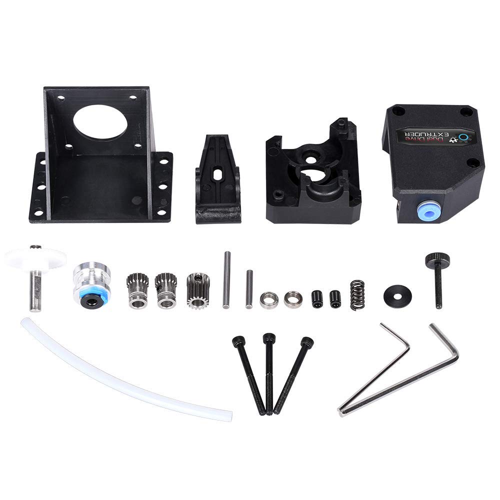 3Dman Dual Drive Bowden Extruder Universal Geared Extruders for Ender 3 V2, Ender 3 Pro, Ender 3 Series, CR10 Series, Mega S, Tevo Tornado, Wanhao D9, Anet A8 E10, Prusa I3 and DIY 3D Printer 3Dman