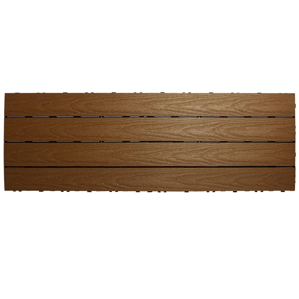 UltraShield Naturale 1 ft. x 3 ft. Quick Deck Outdoor Composite Deck Tile in Peruvian Teak (15 sq. ft. Per Box) - WoodArtSupply