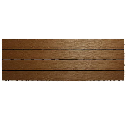 UltraShield Naturale 1 ft. x 3 ft. Quick Deck Outdoor Composite Deck Tile in Peruvian Teak (15 sq. ft. Per Box) - WoodArtSupply