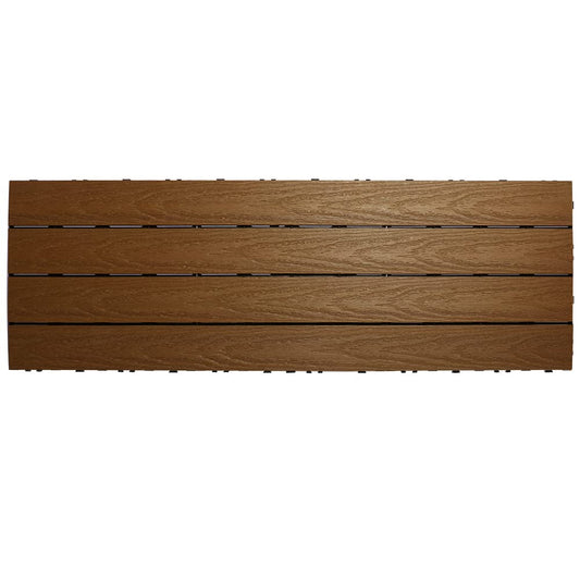 UltraShield Naturale 1 ft. x 3 ft. Quick Deck Outdoor Composite Deck Tile in Peruvian Teak (15 sq. ft. Per Box) - WoodArtSupply