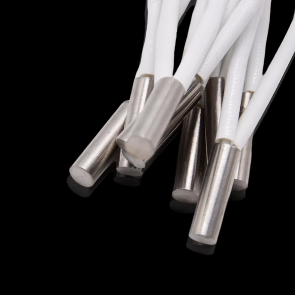 Creativity 12V 70W Right Angle Heater Cartridge Heating Tube, 3D Printer 12 Volt Upgrade to 500°C, Compatible with MK8 Extruder V6 Hotend PT100 Volcano 3D Printer (12V70W Heater) Creativity