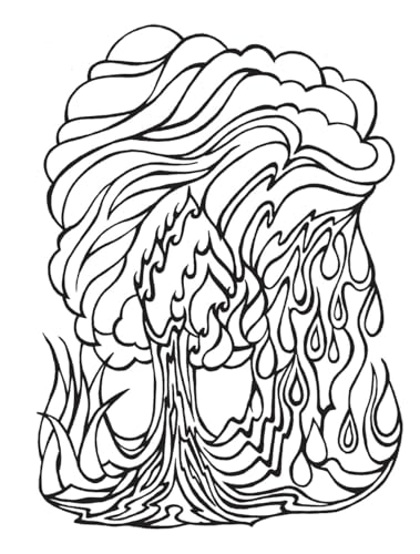 Creative Haven The Four Elements Coloring Book (Adult Coloring Books: Nature) WoodArtSupply