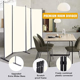 Room Divider 6FT Portable Room Dividers and Folding Privacy Screens, 88'' W Fabric Divider for Room Separation, 4 Panel Partition Room Dividers Freestanding Wall Divider Screen for Dorm Studio Office HOMSCREENER